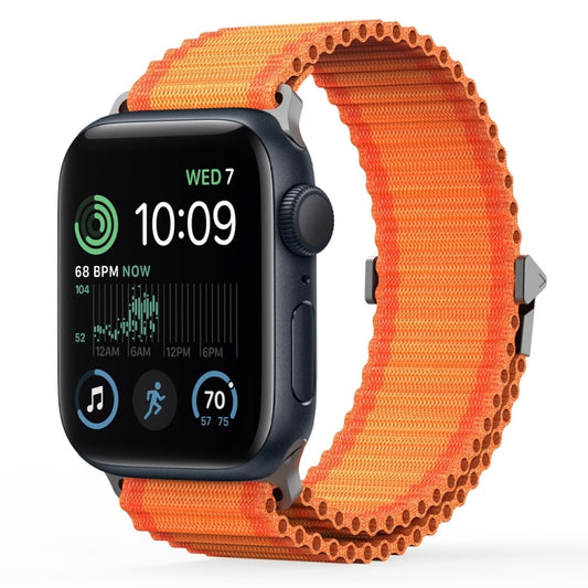 For Apple Watch SE 2022 44mm DUX DUCIS YC Series Ocean Nylon Watch Band(Orange) - Watch Bands by DUX DUCIS | Online Shopping UK | buy2fix