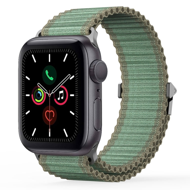 For Apple Watch Series 5 44mm DUX DUCIS YC Series Ocean Nylon Watch Band(Green) - Watch Bands by DUX DUCIS | Online Shopping UK | buy2fix