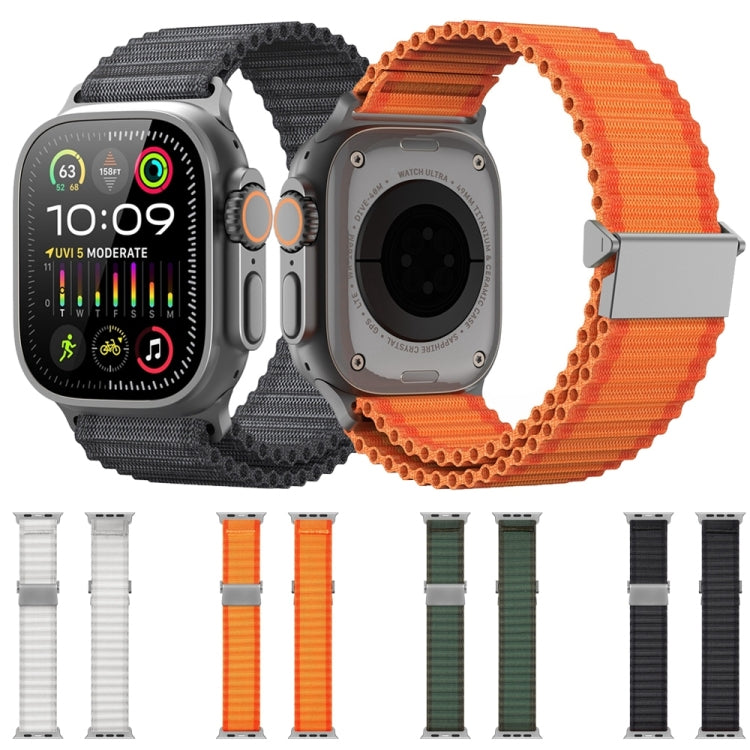 For Apple Watch SE 2023 40mm DUX DUCIS YC Series Ocean Nylon Watch Band(Orange) - Watch Bands by DUX DUCIS | Online Shopping UK | buy2fix