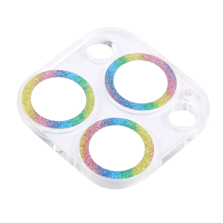 For iPhone 16 Pro / 16 Pro Max Glitter Ring Tempered Glass Camera Lens Film(Colorful) - iPhone 16 Pro Max Tempered Glass by buy2fix | Online Shopping UK | buy2fix