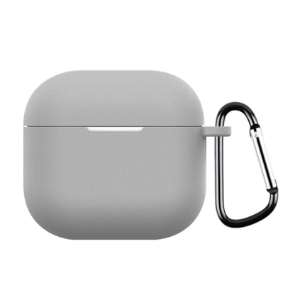 For AirPods 4 Silicone Earphone Protective Case with Hook(Grey) - For AirPods 4 by buy2fix | Online Shopping UK | buy2fix