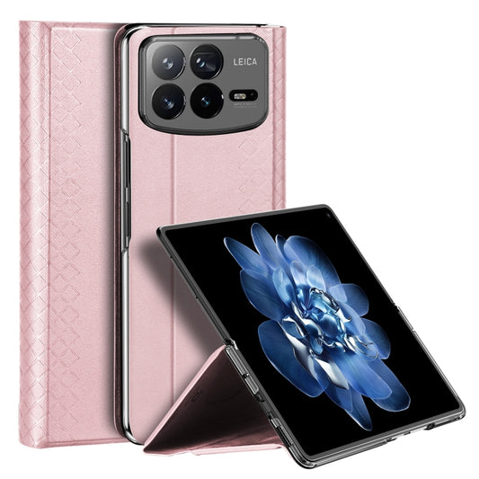 For Xiaomi Mix Fold 4 DUX DUCIS Bril Series PU + TPU Phone Case(Pink) - Xiaomi Cases by DUX DUCIS | Online Shopping UK | buy2fix