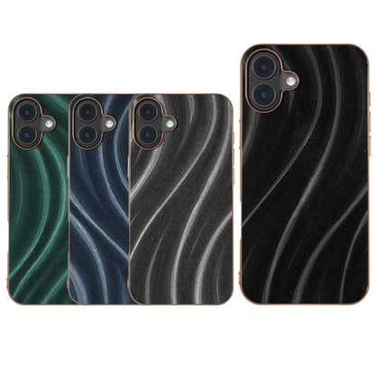 For iPhone 16 Plus Nano Electroplating Galactic Pattern Protective Phone Case(Black) - iPhone 16 Plus Cases by buy2fix | Online Shopping UK | buy2fix