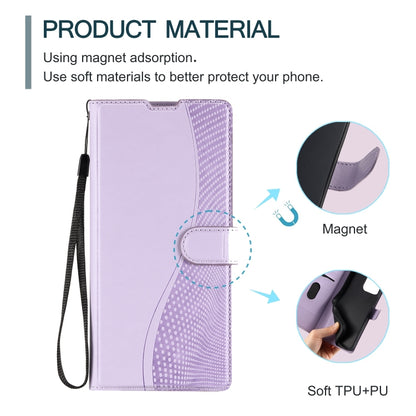 For iPhone 16 Plus Voltage Ultra-thin Dot Leather Phone Case(Purple) - iPhone 16 Plus Cases by buy2fix | Online Shopping UK | buy2fix