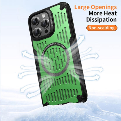 For iPhone 16 Pro Ice Front Cooling MagSafe Magnetic Phone Case(Green) - iPhone 16 Pro Cases by buy2fix | Online Shopping UK | buy2fix