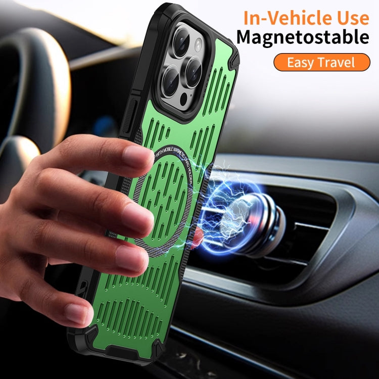 For iPhone 16 Pro Ice Front Cooling MagSafe Magnetic Phone Case(Green) - iPhone 16 Pro Cases by buy2fix | Online Shopping UK | buy2fix