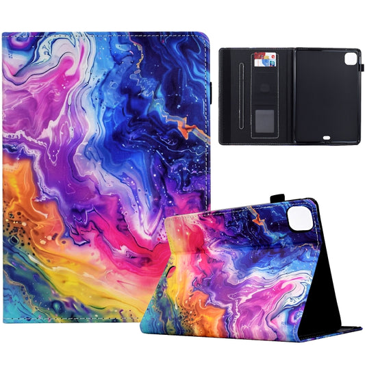 For iPad Pro 11 2024 Painted Pattern Leather Tablet Case(Marble) - iPad Pro 11 2024 Cases by buy2fix | Online Shopping UK | buy2fix