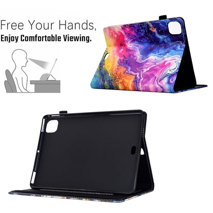 For iPad Pro 11 2024 Painted Pattern Leather Tablet Case(Marble) - iPad Pro 11 2024 Cases by buy2fix | Online Shopping UK | buy2fix