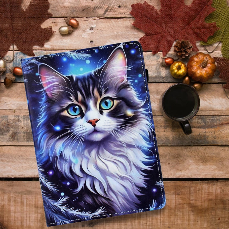 For iPad Pro 11 2024 Painted Pattern Leather Tablet Case(Tabby Cat) - iPad Pro 11 2024 Cases by buy2fix | Online Shopping UK | buy2fix