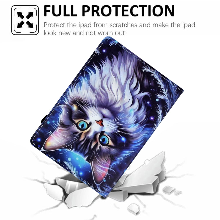 For iPad Pro 11 2024 Painted Pattern Leather Tablet Case(Tabby Cat) - iPad Pro 11 2024 Cases by buy2fix | Online Shopping UK | buy2fix