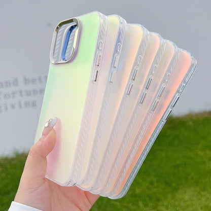 For iPhone 16 Pro Color Plating Discoloration PC Phone Case(Cyan Grey) - iPhone 16 Pro Cases by buy2fix | Online Shopping UK | buy2fix