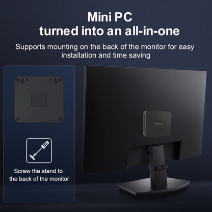 Ninkear N10 Windows 11 Bluetooth 4.2 Mini PC, 16GB+512GB, Intel Processor N100 Alder Lake-N(EU Plug) - Windows Mini PCs by Ninkear | Online Shopping UK | buy2fix