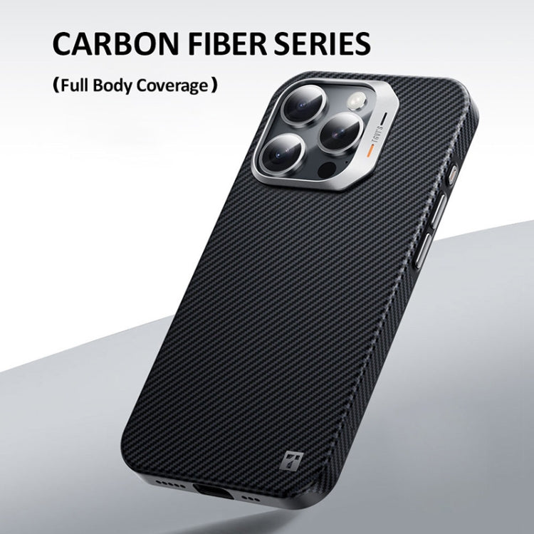 For iPhone 16 Pro TGVIS Carbon Fiber Series Full Body Coverage MagSafe Phone Case(Black) - iPhone 16 Pro Cases by TGVIS | Online Shopping UK | buy2fix