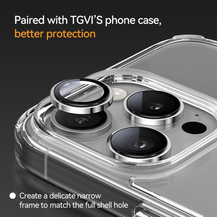 For iPhone 16 / 16 Plus TGVIS 9H Anti Reflection HD Lens Protector(Silver) - iPhone 16 Tempered Glass by TGVIS | Online Shopping UK | buy2fix