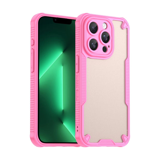 For iPhone 13 Pro Max Armor Glaze PC Hybrid TPU Phone Case(Pink) - iPhone 13 Pro Max Cases by buy2fix | Online Shopping UK | buy2fix