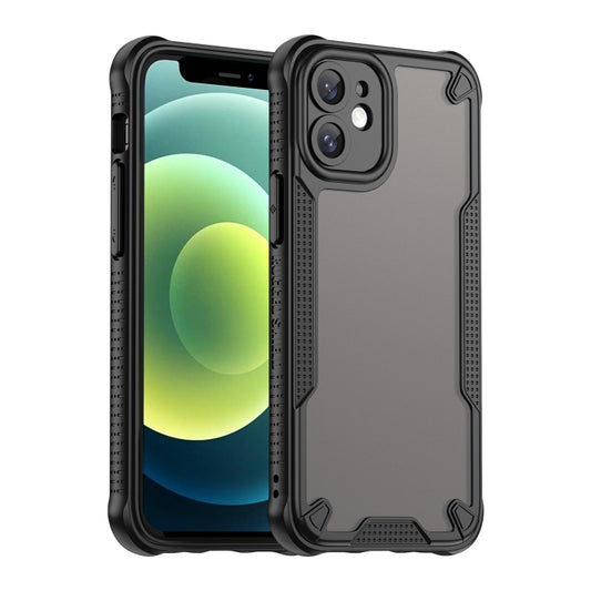 For iPhone 11 Armor Glaze PC Hybrid TPU Phone Case(Black) - iPhone 11 Cases by buy2fix | Online Shopping UK | buy2fix