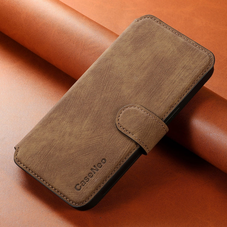 For Motorola Moto G 5G 2024 CaseNeo MagSafe RFID Anti-theft Retro Leather Phone Case(Brown) - Motorola Cases by CaseNeo | Online Shopping UK | buy2fix