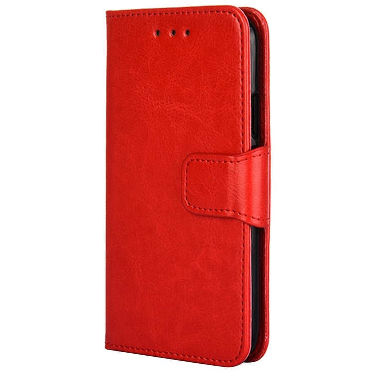 For iPhone 16 Plus Crystal Texture Leather Phone Case(Red) - iPhone 16 Plus Cases by buy2fix | Online Shopping UK | buy2fix