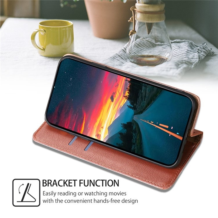 For iPhone 16 Plus Gloss Oil Solid Color Magnetic Leather Phone Case(Rose Gold) - iPhone 16 Plus Cases by buy2fix | Online Shopping UK | buy2fix