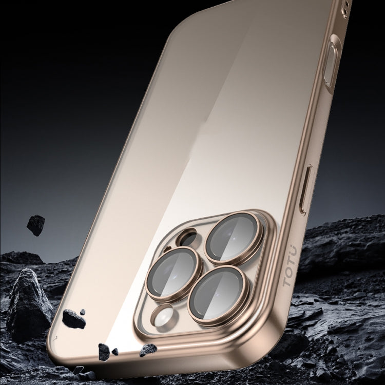 For iPhone 16 Pro Max TOTU PC-2 Soft Jane Series Electroplated TPU Phone Case with Lens Film(Grey) - iPhone 16 Pro Max Cases by TOTUDESIGN | Online Shopping UK | buy2fix