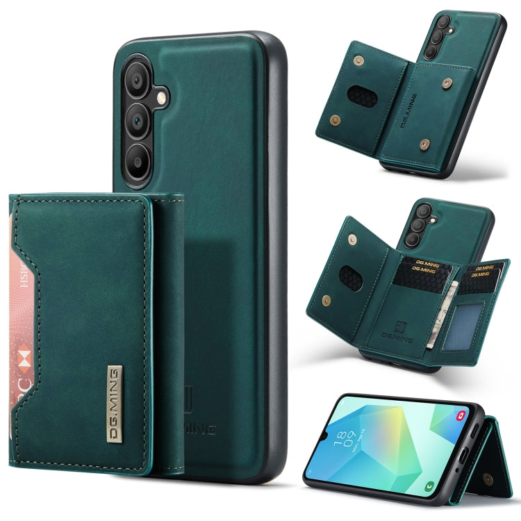 For Samsung Galaxy A16 5G DG.MING M2 Series 3-Fold Multi Card Bag + Magnetic Phone Case(Green) - Galaxy Phone Cases by DG.MING | Online Shopping UK | buy2fix