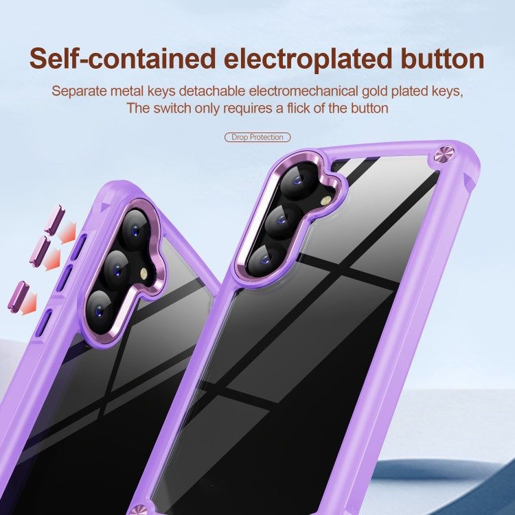 For Samsung Galaxy S25+ 5G TPU + PC Lens Protection Phone Case(Purple) - Galaxy S25+ 5G Cases by buy2fix | Online Shopping UK | buy2fix