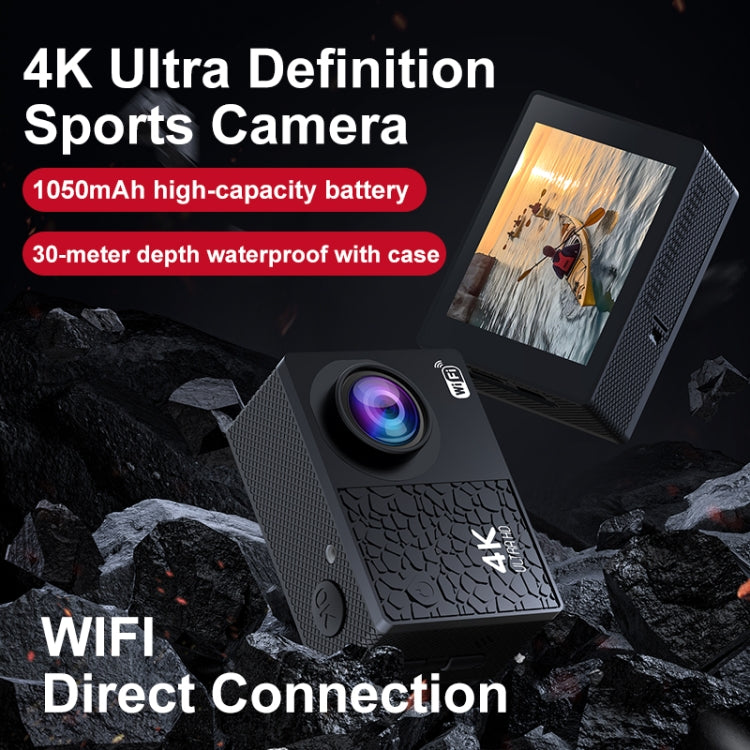 I5-360 2.0 inch IPS HD Screen Wide Angle 4K Action Camera, Specification:with Remote Control - Video Cameras by buy2fix | Online Shopping UK | buy2fix