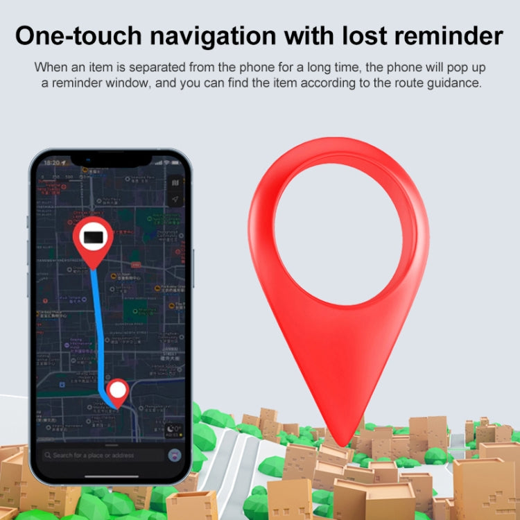 F5 Ultra-thin Card Type Location Tracker Anti-lost Device(Black) - Personal Tracker by buy2fix | Online Shopping UK | buy2fix