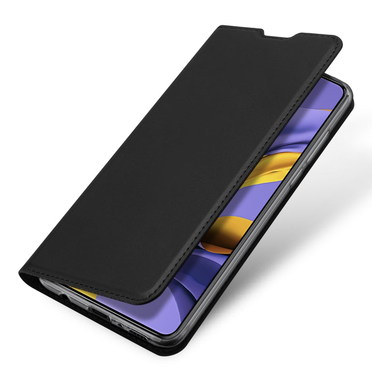 For Samsung Galaxy A51 DUX DUCIS Skin Pro Series Horizontal Flip PU + TPU Leather Case with Holder & Card Slots(Black) - Galaxy Phone Cases by DUX DUCIS | Online Shopping UK | buy2fix