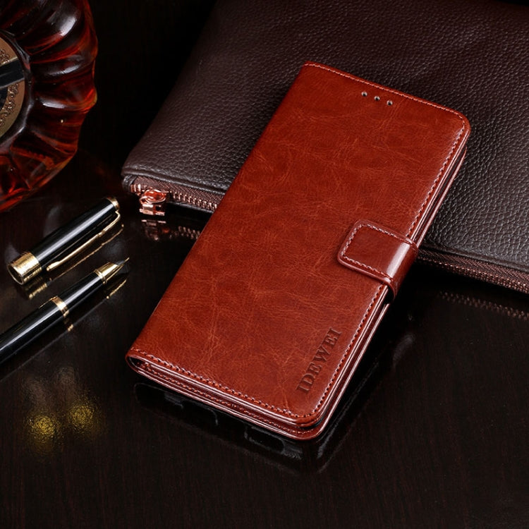 For Blackview BV9900 Pro idewei Crazy Horse Texture Horizontal Flip Leather Case with Holder & Card Slots & Wallet(Brown) - More Brand by idewei | Online Shopping UK | buy2fix