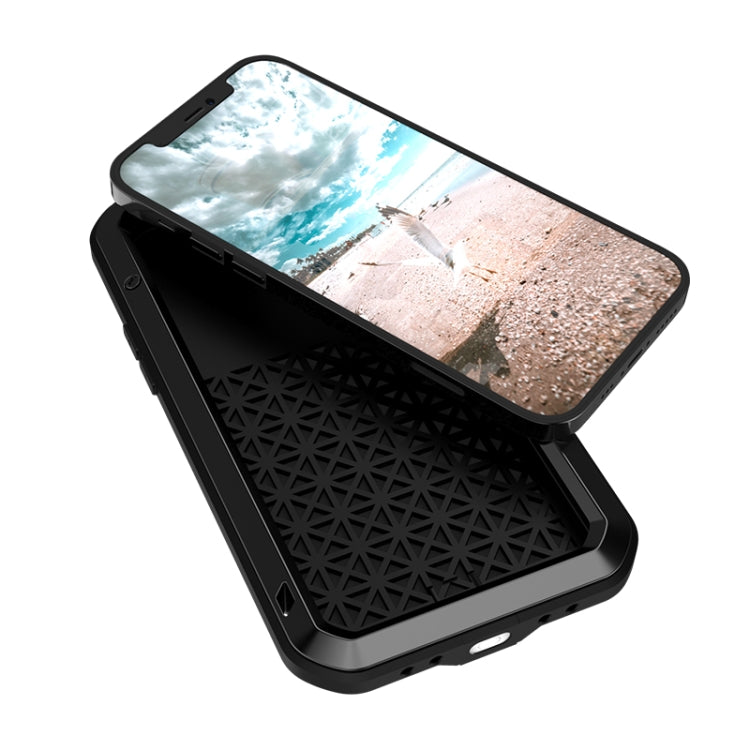 For iPhone 12 Pro LOVE MEI Metal Shockproof Life Waterproof Dustproof Protective Case(White) - iPhone 12 / 12 Pro Cases by LOVE MEI | Online Shopping UK | buy2fix