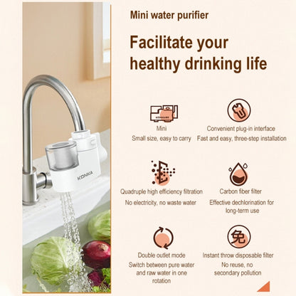 KONKA LT02 Household Kitchen Tap Water Filter Mini Double Outlet Water Purifier - Faucets & Accessories by KONKA | Online Shopping UK | buy2fix