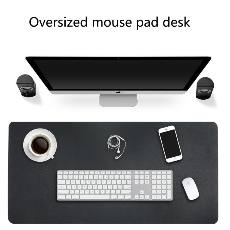 Multifunction Business Double Sided PU Leather Mouse Pad Keyboard Pad Table Mat Computer Desk Mat, Size: 80 x 40cm - Desk Pads by buy2fix | Online Shopping UK | buy2fix