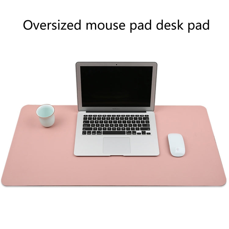 Multifunction Business PU Leather Mouse Pad Keyboard Pad Table Mat Computer Desk Mat, Size: 80 x 40cm(Pink) - Desk Pads by buy2fix | Online Shopping UK | buy2fix