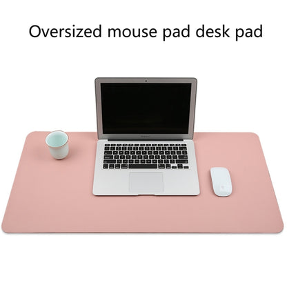 Multifunction Business PU Leather Mouse Pad Keyboard Pad Table Mat Computer Desk Mat, Size: 80 x 40cm(Baby Blue) - Desk Pads by buy2fix | Online Shopping UK | buy2fix