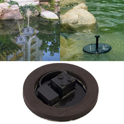 Solar Powered Water Pump Garden Fountain Floating Panel Watering Pond Kit for Waterfalls Water Display Park Pool Decoration Fountain, Diameter: 16cm - Pumps by buy2fix | Online Shopping UK | buy2fix