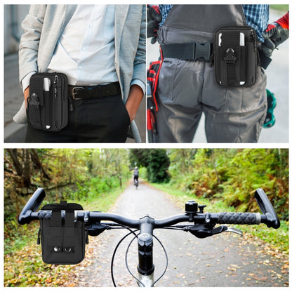 HAWEEL Hiking Belt Waist Bag Outdoor Sport Motorcycle Bag 7.0 inch Phone Pouch (Black) - Waist Bags by HAWEEL | Online Shopping UK | buy2fix