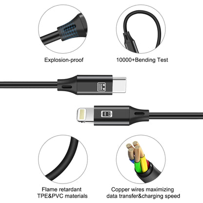 HAWEEL 1m USB-C / Type-C to 8 Pin OTG Sync Data / Charging Cable - Normal Style Cable by buy2fix | Online Shopping UK | buy2fix