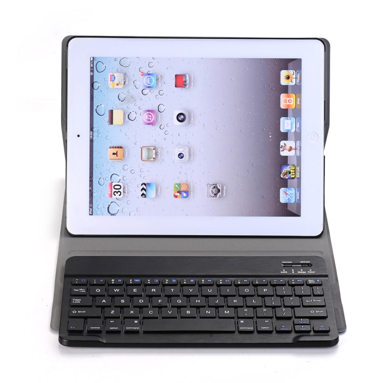 A02 for iPad 4 / 3 / 2 Universal Ultra-thin ABS Horizontal Flip Tablet Case + Bluetooth Keyboard(Black) - Universal by buy2fix | Online Shopping UK | buy2fix