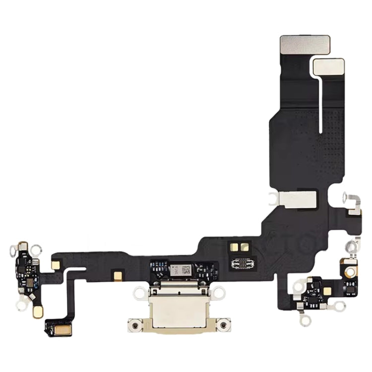 For iPhone 15 Plus Original Charging Port Flex Cable (Yellow) - Flex Cable by buy2fix | Online Shopping UK | buy2fix