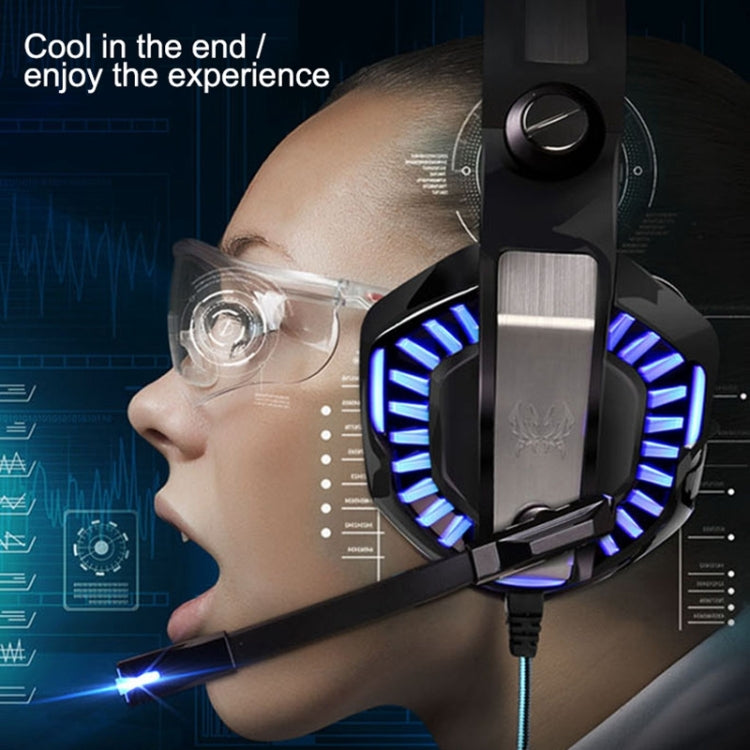 KOTION EACH G2000 Stereo Bass Gaming Headphone with Microphone & LED Light, For PS4, Smartphone, Tablet, Computer, Notebook - Multimedia Headset by KOTION EACH | Online Shopping UK | buy2fix