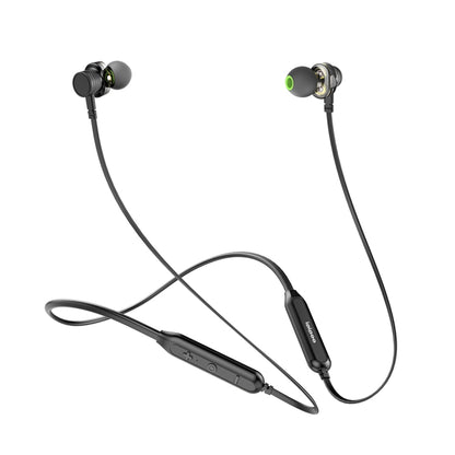 ipipoo GP-2  Quad-Core Dual-dynamic Drivers Sports Wireless Bluetooth V4.2 Earphone Neck Halter Style In-ear Headset(Black) - Neck-mounted Earphone by ipipoo | Online Shopping UK | buy2fix