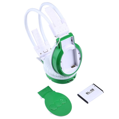 SH-S1 Folding Stereo HiFi Wireless Sports Headphone Headset with LCD Screen to Display Track Information & SD / TF Card, For Smart Phones & iPad & Laptop & Notebook & MP3 or Other Audio Devices(Green) - Headset & Headphone by buy2fix | Online Shopping UK | buy2fix