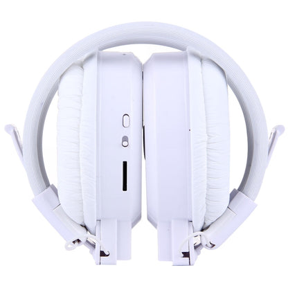 SH-S1 Folding Stereo HiFi Wireless Sports Headphone Headset with LCD Screen to Display Track Information & SD / TF Card, For Smart Phones & iPad & Laptop & Notebook & MP3 or Other Audio Devices(White) - Headset & Headphone by buy2fix | Online Shopping UK | buy2fix