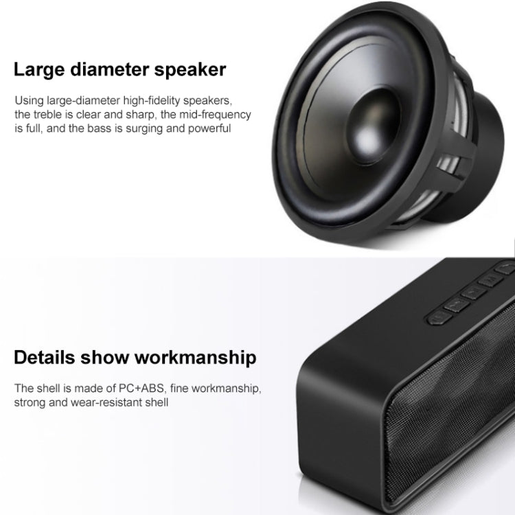 SC211 Pro Outdoor Multi-function Card Wireless Bluetooth Speaker Upgraded Version(Black) - Desktop Speaker by buy2fix | Online Shopping UK | buy2fix