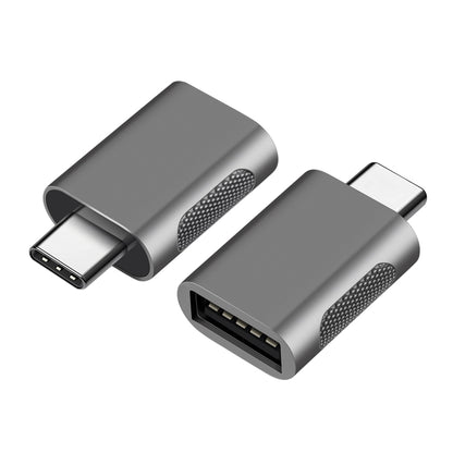 2 PCS SBT-158 USB-C / Type-C Male to USB 3.0 Female Zinc Alloy Adapter(Rose Gold) - Converter & Adapter by buy2fix | Online Shopping UK | buy2fix