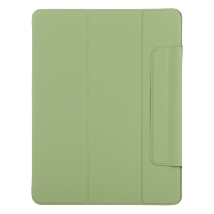 For iPad Air 13 2024 / Pro 12.9 2020 Double-sided Magnetic Flip PU Leather Tablet Case With Holder & Sleep / Wake-up Function(Grass Green) - iPad Pro 12.9 (2020) Cases by buy2fix | Online Shopping UK | buy2fix