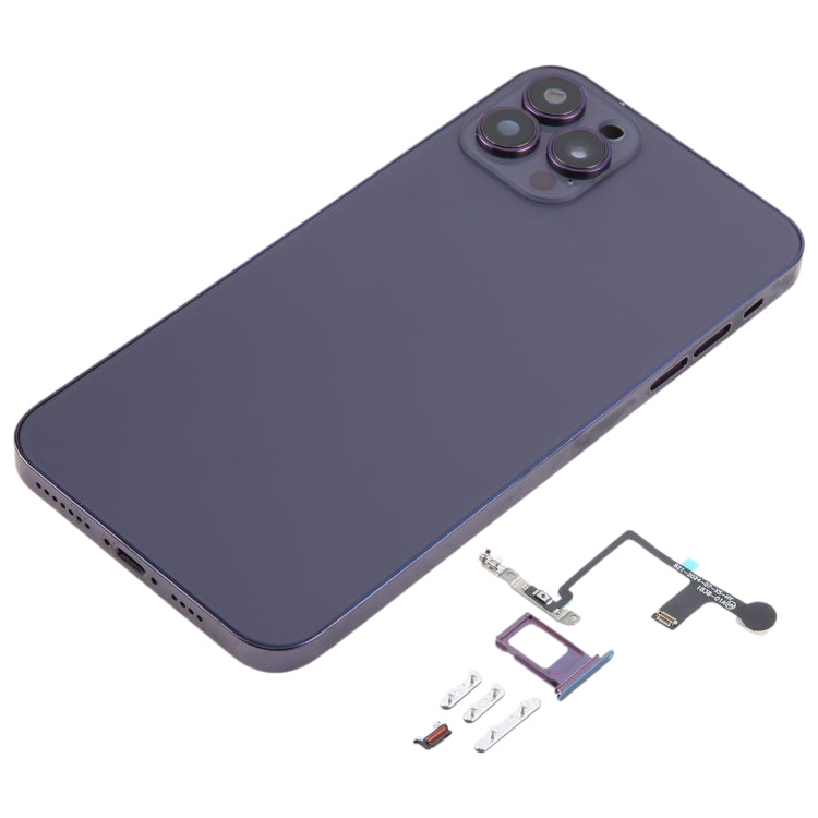 Back Cover with Appearance Imitation of iP14 Pro Max for iPhone XS Max(Purple) - Back Cover by buy2fix | Online Shopping UK | buy2fix