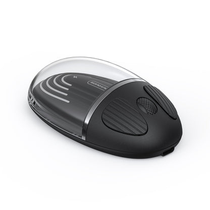 DUX DUCIS CM Series V1 1200DPI Transparent Dual Mode 2.4G + Bluetooth Wireless Mouse (Black) - Wireless Mice by DUX DUCIS | Online Shopping UK | buy2fix