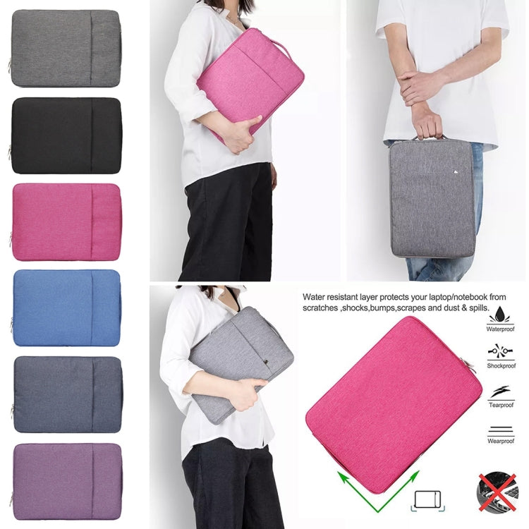 11.6 inch Universal Fashion Soft Laptop Denim Bags Portable Zipper Notebook Laptop Case Pouch for MacBook Air, Lenovo and other Laptops, Size: 32.2x21.8x2cm (Grey) - 10 - 11 inch by buy2fix | Online Shopping UK | buy2fix